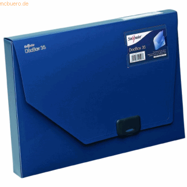 5017303025277 - Dokumentenbox A4 35mm blau