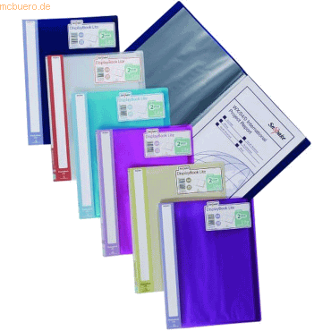 5017303195956 - 12 x Sichtbuch Lite A4 20 Hüllen 40 Seiten A4 farbig sortiert 5017303195956 - 12 x Sichtbuch Lite A4 20 Hüllen 40 Seiten A4 farbig sortiert