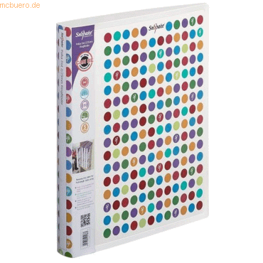 5017303215883 - 5 x Ringbuch A4 2 Ringe 25mm Polka Dot