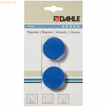 4007885964386 - 10 x Magnete 38mm blau VE=2 Stück