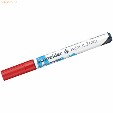 4004675144256 - Acrylmarker Paint-It 310 2mm rot 4004675144256 Schneider