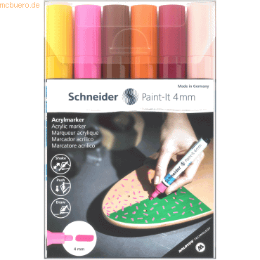 Schneider Acrylmarker Paint-It 320 4mm VE=6 Farben