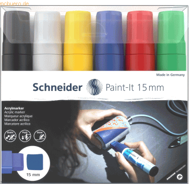 Schneider Acrylmarker Paint-It 330 15mm VE=6 Farben