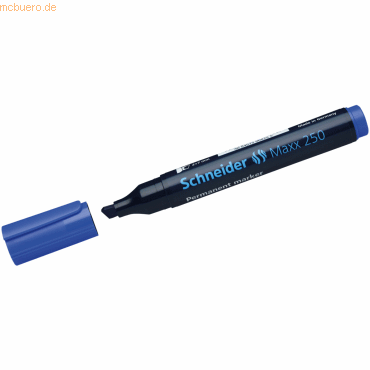 Schneider Permanentmarker Maxx 250 Keilspitze 2-7mm blau