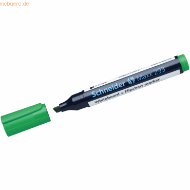 4004675011701 - Whiteboard- Flipchartmarker Maxx 293 Maxx 293 2-5mm grün Keilspitze - Schneider