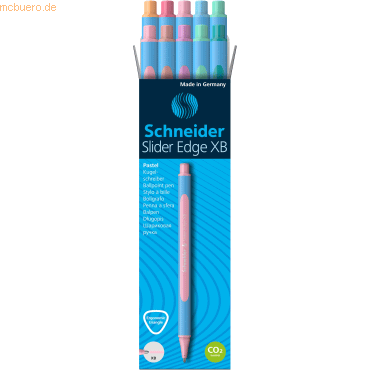 4004675140821 - Kugelschreiber Slider Edge XB blau Schreibfarbe farbsortiert 4004675140821 SN152220 10 Stück 4004675140821 - Kugelschreiber Slider Edge XB blau Schreibfarbe farbsortiert 4004675140821 SN152220 10 Stück