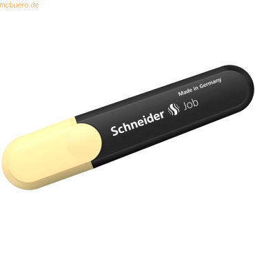 10 x Schneider Textmarker Job Pastell vanille
