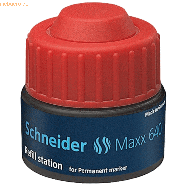 4004675010919 - Refill Station Maxx 640 30ml rot für Marker Maxx 130133 4004675010919 Schneider