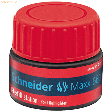 4004675010773 -  Textmarkernachfülltinte Maxx 660 407959 rot 4004675010773 Schneider