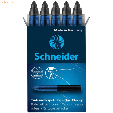 Schneider Rollerpatrone One Change 0,6mm schwarz VE=5 Stück