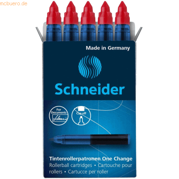 Schneider Rollerpatrone One Change 0,6mm rot VE=5 Stück