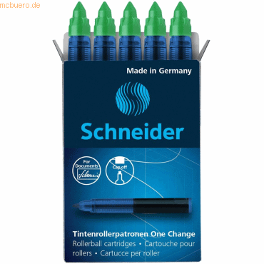 Schneider Rollerpatrone One Change 0,6mm grün VE=5 Stück