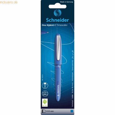 4004675100054 - 5 x Tintenroller One Hybrid C 05 Konusspitze 05 mm blau Bli