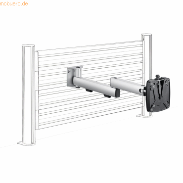 4009729068144 - Monitortragarm TSS-Faltarm II SW für SlatWall 2-teilig bis Monitortragarm 4009729068144 Novus Mehrplatzsystem