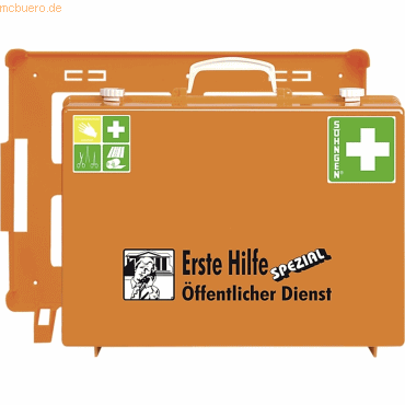 4250108805441 - Erste-Hilfe-Koffer Spezial MT-CD Öffentlicher Dienst orange gefüllt DIN 13157