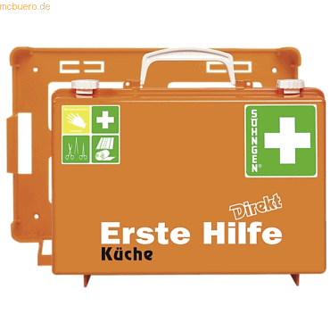 4250108806288 - DIREKT Erste-Hilfe-Koffer Küche Erste-Hilfe-Koffer für kleinere Betriebe und Gruppen aus Verwaltung und Handwerk Maße (B x H x T) 310 x 210 x 130 mm