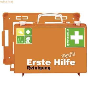 4250108811909 - Erste-Hilfe-Koffer Direkt Reinigung orange 4250108811909 - Erste-Hilfe-Koffer Direkt Reinigung orange