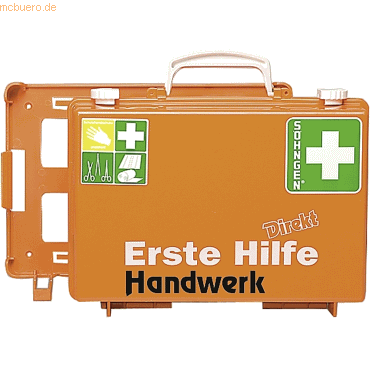 4250108806332 - - Erste Hilfe Koffer ® direkt ca 31 x 21 x 13 cm (b x h x t) din 13157 orange