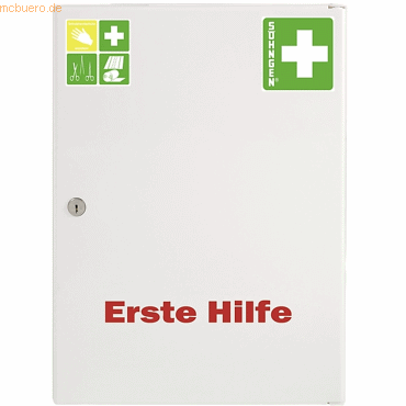 4250108800934 - SÖHNGEN Verbandschrank nach DIN 13157 mit Inhalt weiß Tiefe 150 mm HxB 429 x 315 mm