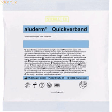 4250108803188 - Aluderm Quickverband groß 1mx8cm und 8x10cm Bind Kompr