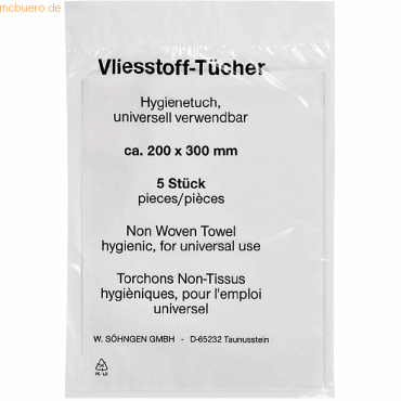 4250108809708 - Vliestücher 200 x 300mm 4250108809708 10 05 007 5 Stüc