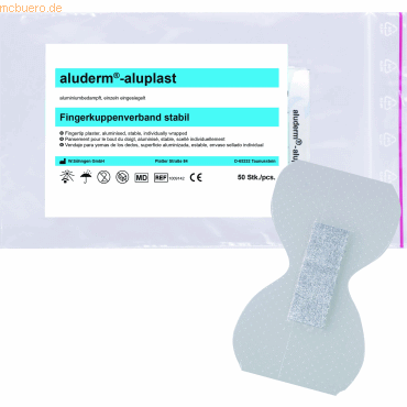 4250108808855 - Fingerkuppenverband aluderm-aluplast stabil VE=50 Stück