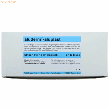 4250108808800 - Wundpflaster aluderm-aluplast elastisch Strips 19x72cm VE=10