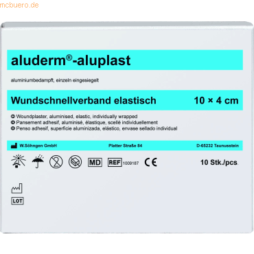 4250108807018 - Wundpflaster aluderm-aluplast elastisch 1mx4cm