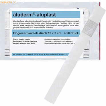 4250108804413 - Wundpflaster Fingerverband aluderm-aluplast elastisch 18x2cm V