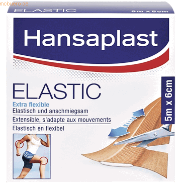 4042809029918 - 1009242 ELASTIC Pflaster (L x B) 5 m x 6 cm 4042809029918 - 1009242 ELASTIC Pflaster (L x B) 5 m x 6 cm