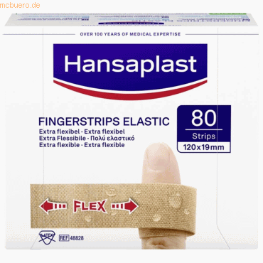 Söhngen Wundpflaster Hansaplast Elastic Fingerverband 12x2cm 80 Stück