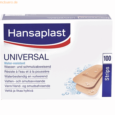 4042809029796 - Wundpflaster Hansaplast Universal Strips 30x72cm 100 Stück