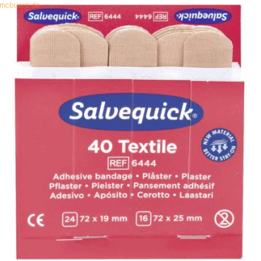 Salvequick Pflaster-Strips Salvequick elastisch Refill 6444 VE=40 Stüc