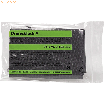 4250108813217 - Dreiecktuch V schwarz 96x96x136cm