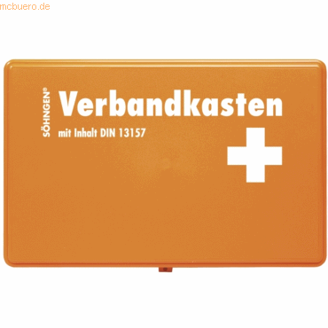 Söhngen Verbandkasten Kiel Kunststoff orange mit Füllung Standard