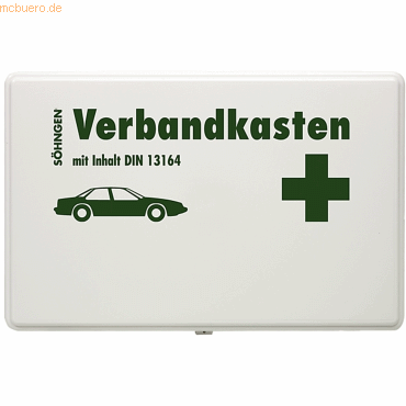 4250108800477 - KFZ-Verbandkasten Kunststoff weiß mit Füllung Standard DIN 131