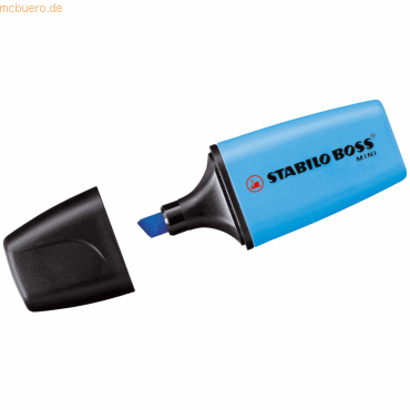 0000042117643 - 10 x Textmarker Boss Mini blau