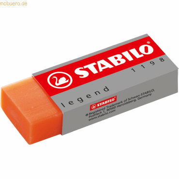 9556091108145 - 20 x Radierer legacy PVC 22x11x62mm farbig sortiert