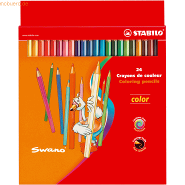 6 x Stabilo Buntstift color Kartonetui mit 24 Stiften