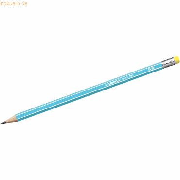 4006381504591 - 12 x Schulbleistift sechskant mit Radierer pencil 160 HB blau