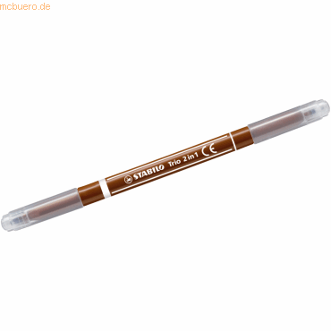 4006381375672 - 10 x Fasermaler und Fineliner in einem Trio 2 in 1 braun 4006381375672 - 10 x Fasermaler und Fineliner in einem Trio 2 in 1 braun