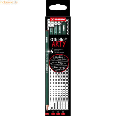 4006381567022 - 6 x Bleistift Othello Etui -Arty- (hart) Kartonetui VE=6 Stück 4006381567022 - 6 x Bleistift Othello Etui -Arty- (hart) Kartonetui VE=6 Stück