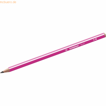 4006381500012 - 12 x Schulbleistift Trio dreikant 2B pink 4006381500012 - 12 x Schulbleistift Trio dreikant 2B pink