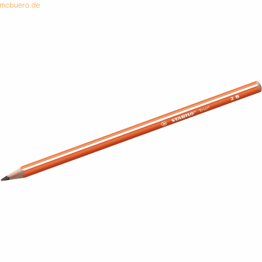 4006381500074 - 12 x Schulbleistift Trio dreikant 2B orange