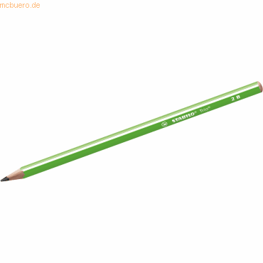 4006381500104 - 12 x Schulbleistift Trio dreikant 2B grün