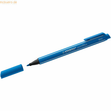 10 x Stabilo Filzschreiber pointMax dunkelblau