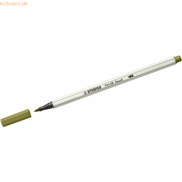 4006381578271 - 10 x Premium-Filzstift Pinselspitze Pen 68 brush schlammgrün