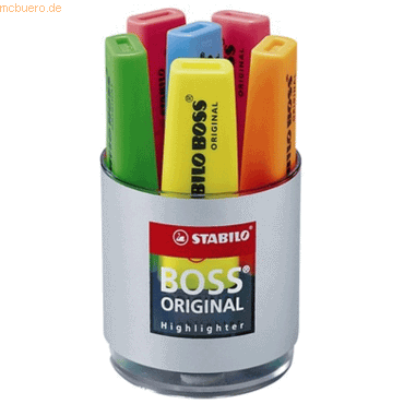 4006381214575 - boss 70 6er-Pack Textmarker - 2 bis 5 mm Strich - nachfüllbar - Tinte auf Wasserbasis - sortierte Farben 4006381214575 - boss 70 6er-Pack Textmarker - 2 bis 5 mm Strich - nachfüllbar - Tinte auf Wasserbasis - sortierte Farben