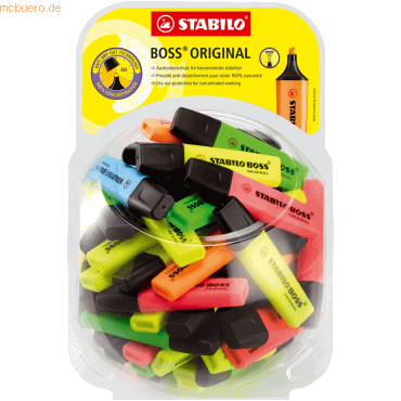 4006381421584 - Textmarker Boss Original Bonbonglas VE=60 Stück 4006381421584 - Textmarker Boss Original Bonbonglas VE=60 Stück