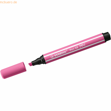 4006381569439 - STABILO Pen 68 MAX - Felt-tip pen with thick chisel tip - Heliotrope